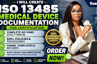 create iso 13485 medical device documentation for certification