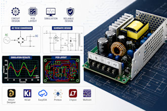 do ac dc power supply design smps circuit pcb layout and simulation