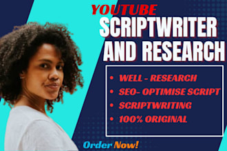 be your expert scriptwriter and youtube scriptwriter