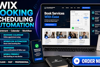 set up wix booking calendar appointment scheduling workflow automation