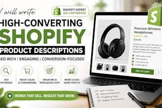 boost etsy write shopify product descriptions and keywords