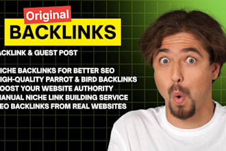give backlink from real parrot website and forum