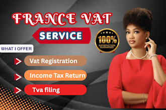 handle france vat registration, vat return, tva filing, and eu oss compliance