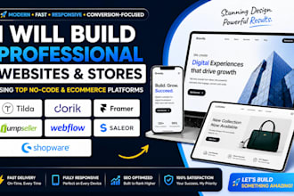 build tilda dorik framer jumpseller webflow saleor shopware store website design