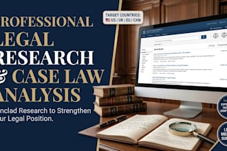 conduct professional legal research, case law analysis, and statutory reporting