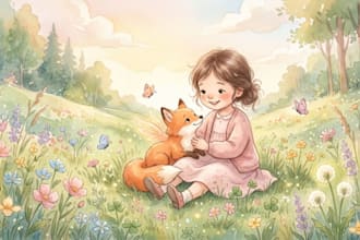 aquarell kinderbuchillustration für kinderbuch geschichtenbuch buchillustration