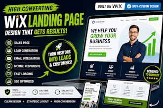 create wix landing page, wix sales page, wix lead generation page sales funnel