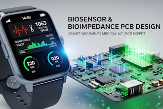 design biosensor pcb and bioimpedance wearable pcb for medical iot device