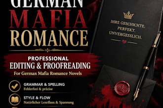edit and proofread german mafia romance novels professionally