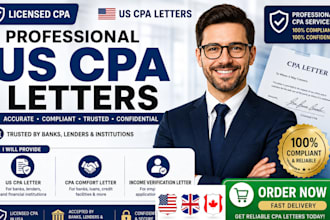 write income verification letter, cpa letter, canada cpa letter, comfort letter