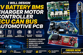 design ev battery bms charger motor controller ecu can bus automotive pcb