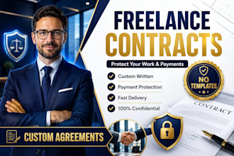 draft a professional freelance contract and work agreement