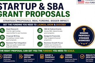 write start up and sba grant proposals for small business