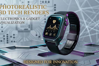 create photorealistic 3d product renders for electronics and gadgets