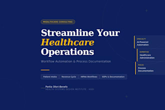 design healthcare workflow automations and process documentation systems