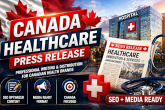 write canada, texas, georgia healthcare press releases PR distribution