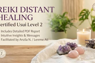 do reiki distant healing with PDF report