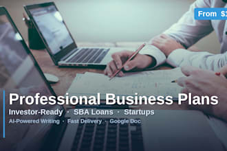 write a professional business plan that gets funding and launches businesses usi