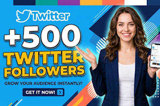 grow up new 500 twitter followers organically