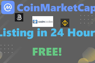 list coin, token approved coinmarketcap coingecko, binance, uniswap ico websites