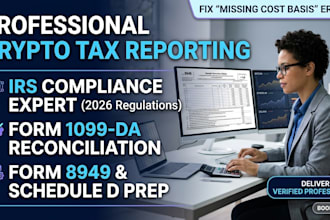provide expert crypto tax reporting and irs 1099 reconciliation
