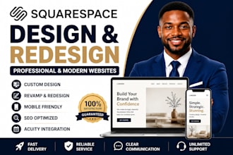 redesign, revamp, and optimize your squarespace website