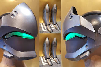 design custom cosplay helmet armor mask prop for 3d print stl wearable cosplay