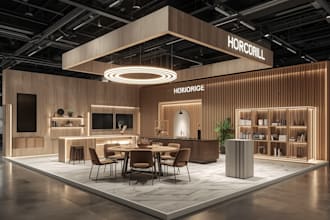 high end 3d booth design and trade show modeling for expo success
