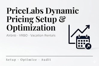 setup, optimize, and audit pricelabs dynamic pricing for airbnb or vrbo