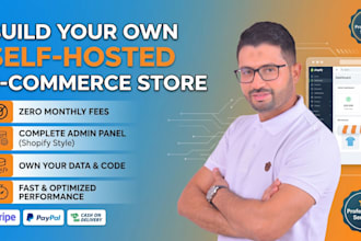build a self hosted ecommerce store with admin panel