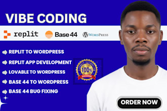 base44 expert migrate base44 to wordpress base44 replit error replit ai base 44