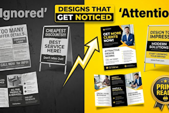 design flyers, signboards and brochures for your business