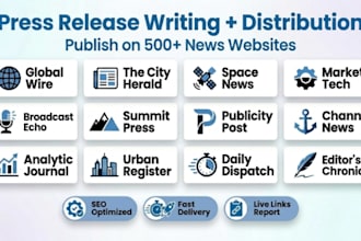 write and distribute your press release to top news sites and google news