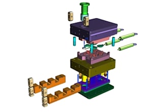 design injection molds, core cavity, slip casting, moldflow analysis, and dfm