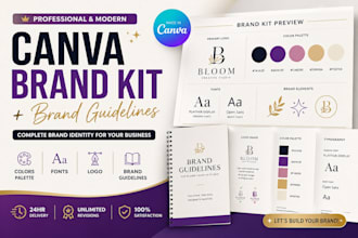 set up your complete canva brand kit with logo colors and fonts