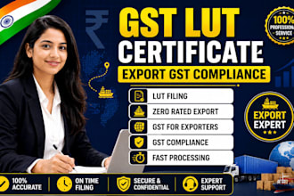 gst lut certificate filing export gst compliance file gst itr return registratio