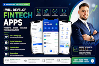 develop fintech app p2p lending app digital wallet app payment app service app