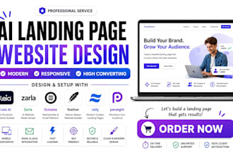design leia ai zarla outseta pages feather rally pensight landing page website