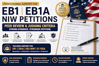 fulfill peer review and judging criteria for eb1, eb1a, or niw petitions