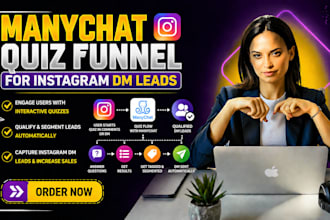 build a manychat quiz funnel for instagram dm leads