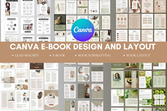 do a canva ebook workbook lead magnet PDF design editable canva ebook formatting