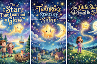 illustrate spread book, whimsical watercolor children story, book illustration