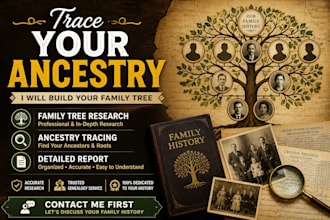 research your family tree with detailed genealogy records