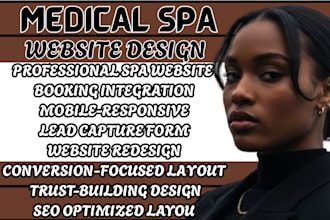 med spa website spa website design aesthetic clinic site beauty salon website