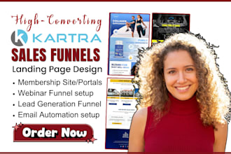 build kartra landing pages course website kartra sales funnel kartra automations