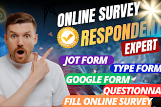 provide quality online survey respondents for your google form, jotform