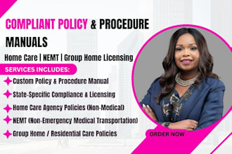 write compliant home care nemt policy and procedure manual licensing group home