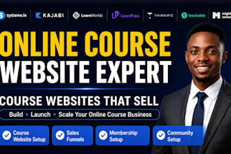 online course website learndash learnpress learnworlds lms online course website