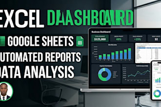 build automated excel and google sheets financial dashboards