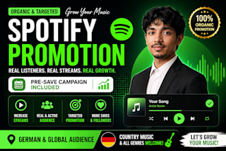 promote your spotify music with german and pre save campaign